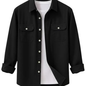 DEELMO Men’s Stylish Cotton Blend Casual Shirt